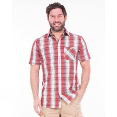 Camisa Brakeburn Check Manga Corta Hombre Multicolor - Chile ACM823450